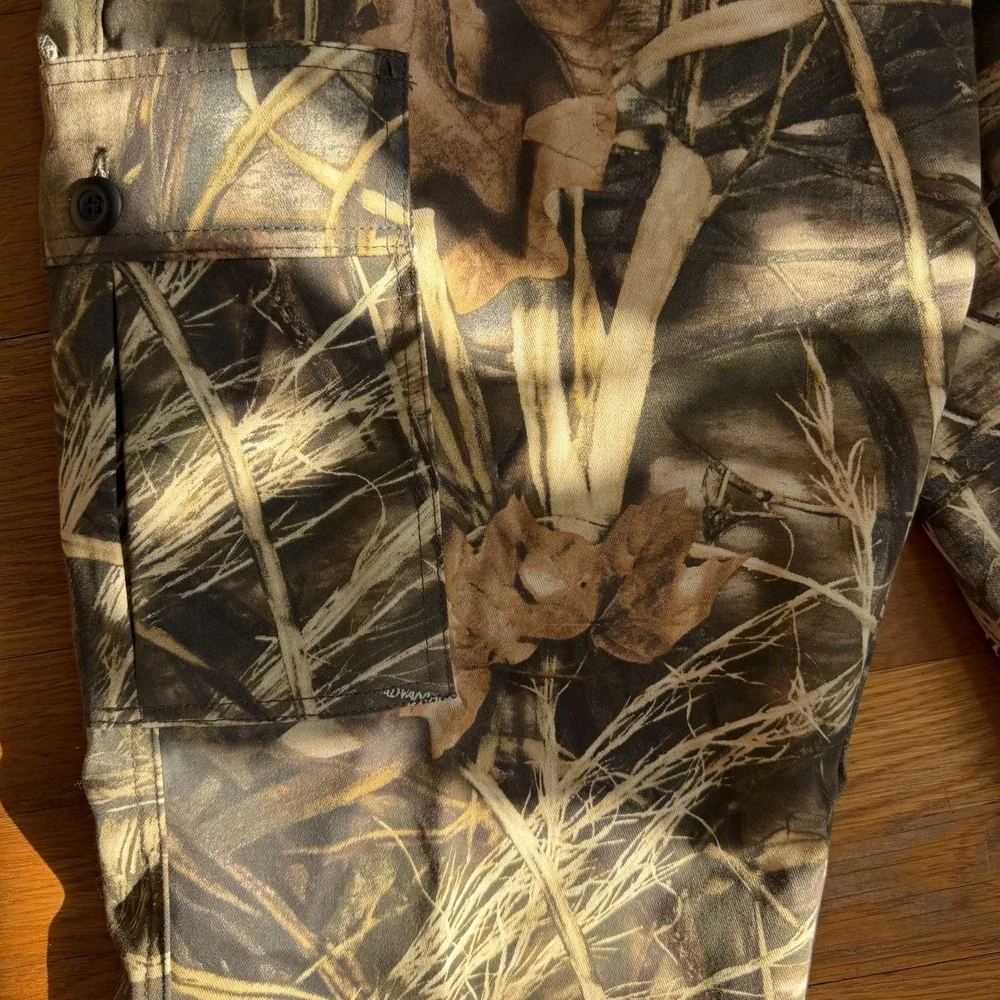 Ducks Unlimited Men Pants Large Camo Cargo‎ Hunting Outdoor Advantage Max-4